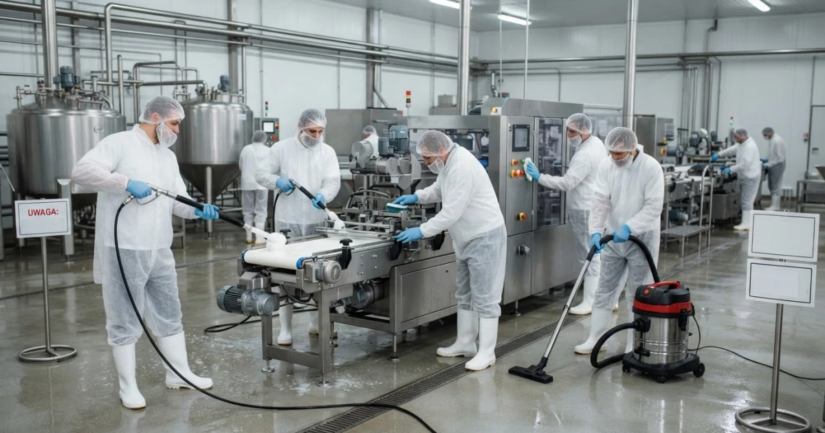 Usługi czyszczenia linii produkcyjnych w zakładach produkcyjnych Usługi czyszczenia linii produkcyjnych w zakładach produkcyjnych